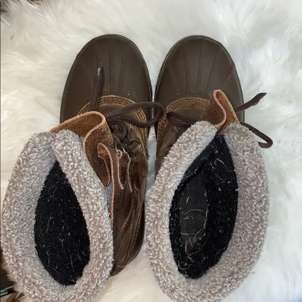 Sorel Kananaskis II Brown Men's Leather Snow Boots Size 9